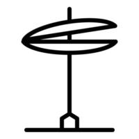 Drum instrument icon, outline style vector