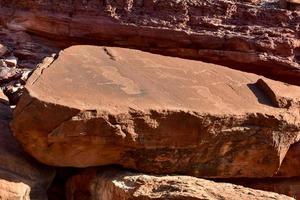 Bushman Rock Engravings - Namibia photo