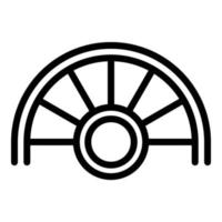 Floor staircase icon, outline style vector