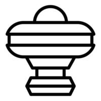 Clean filter pool icon, outline style vector