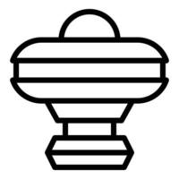 Clean filter pool icon, outline style vector