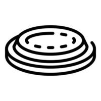 Pool heater icon, outline style vector