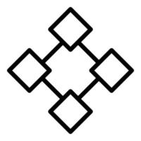 Creative redesign icon, outline style vector