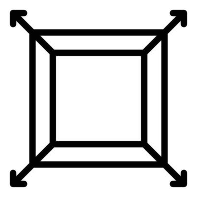 Size redesign icon, outline style