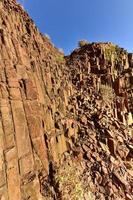 tubos de órgano - twyfelfontein, damaraland, namibia foto