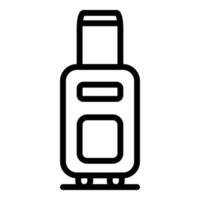 Baggage icon, outline style vector