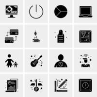 16 Universal Business Icons Vector Creative Icon Illustration to use in web and Mobile Related project