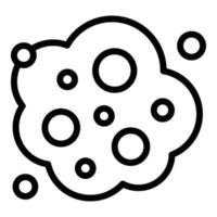 Allergy bacteria icon, outline style vector