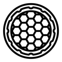 Street manhole icon, outline style vector