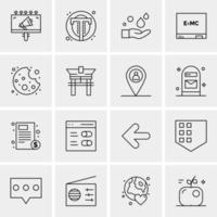 16 Universal Business Icons Vector Creative Icon Illustration to use in web and Mobile Related project