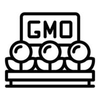 Gmo plants icon, outline style vector