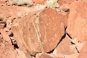 Bushman Rock Engravings - Namibia photo