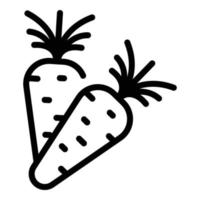 Genetically food icon, outline style vector