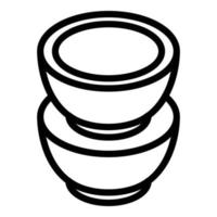 Italian coffee pods icon, outline style vector