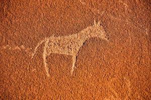 grabados rupestres bosquimanos - namibia foto