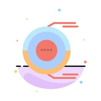 Allocation Analysis Diagram Estimation Resource Abstract Flat Color Icon Template vector