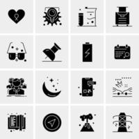 16 Universal Business Icons Vector Creative Icon Illustration to use in web and Mobile Related project