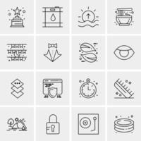 16 Universal Business Icons Vector Creative Icon Illustration to use in web and Mobile Related project