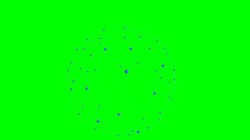 Abstract digital connection moving dots and lines. Technology background. Network connection structure on green screen. video