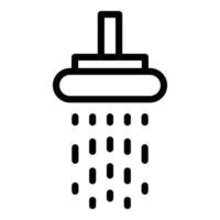 Shower head icon, outline style vector