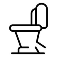 Toilet sewerage icon, outline style vector