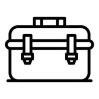 Builder tool box icon, outline style vector