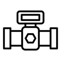 Sewerage system icon, outline style vector