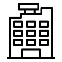 Building builder icon, outline style vector
