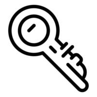 Key rent house icon, outline style vector