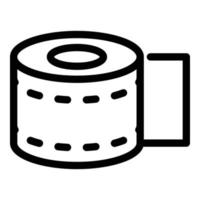 Tissue roll icon, outline style vector