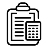 Estate agreement icon, outline style vector