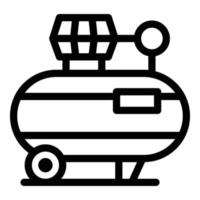 Compressor tool icon, outline style vector
