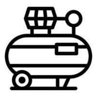 Compressor tool icon, outline style vector