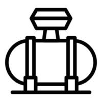 Compressor device icon, outline style vector