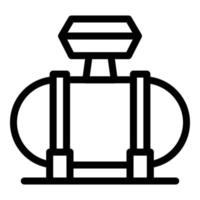 Compressor device icon, outline style vector