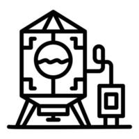 Bourbon production icon, outline style vector