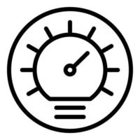 Automobile dashboard icon, outline style vector