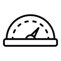 Kilometer car dashboard icon, outline style vector