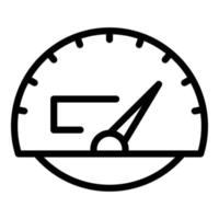 Linear car dashboard icon, outline style vector