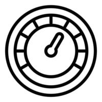 Auto dashboard icon, outline style vector