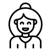 Mother family icon, outline style vector