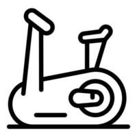 Gym machine icon, outline style vector