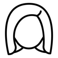 Room wig icon, outline style vector