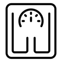 Body weight icon, outline style vector