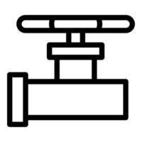 Pipe detail icon, outline style vector