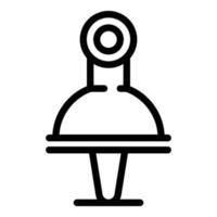 Customer web camera icon, outline style vector