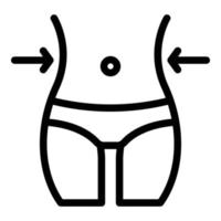 Healthy slimming icon, outline style vector