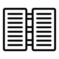 Customer database server icon, outline style vector