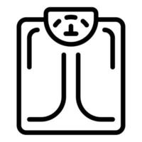 Scales slimming icon, outline style vector