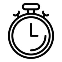 Time stopwatch icon, outline style vector